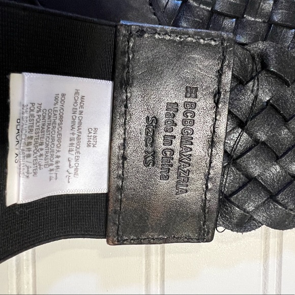 BCBGMaxAzria Braided Stretch Waist Belt -XS - Picture 6 of 7